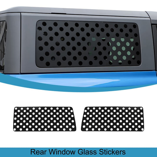 Rear Window Glass Stickers Decal Trim for Ford Bronco 2021 2022 2023 2024 2-Door