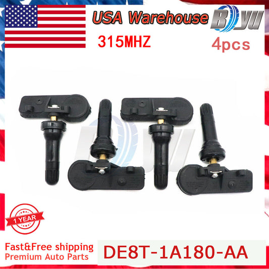 4X DE8T-1A180-AA US stock for Ford for Lincoln Tire Pressure Sensors TPMS