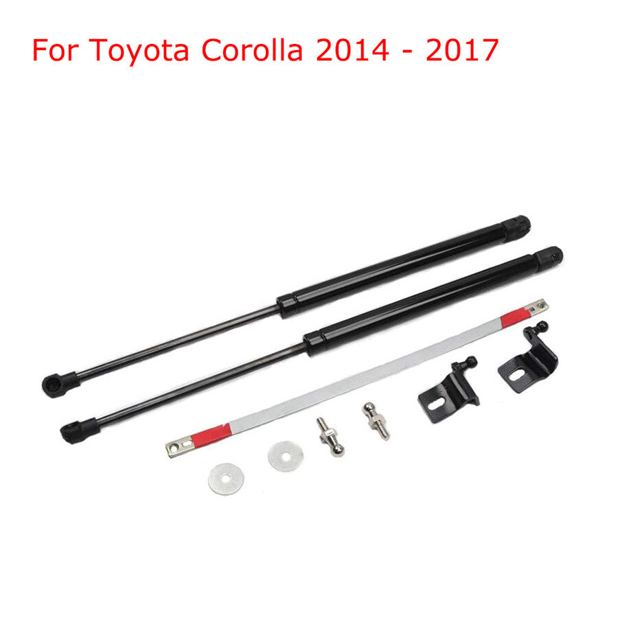 2 Pcs Engine Hood Lift Support Shock Strut Damper Black For 14-17 for Toyota for Corolla