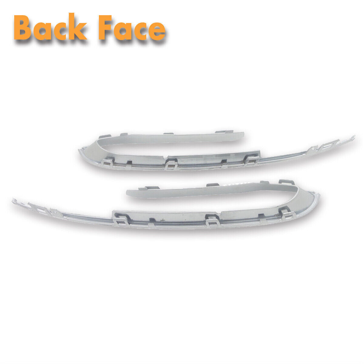 One pair of chrome fog light eyelid molds suitable for BMW 5 Series F10 F18 2014-2015