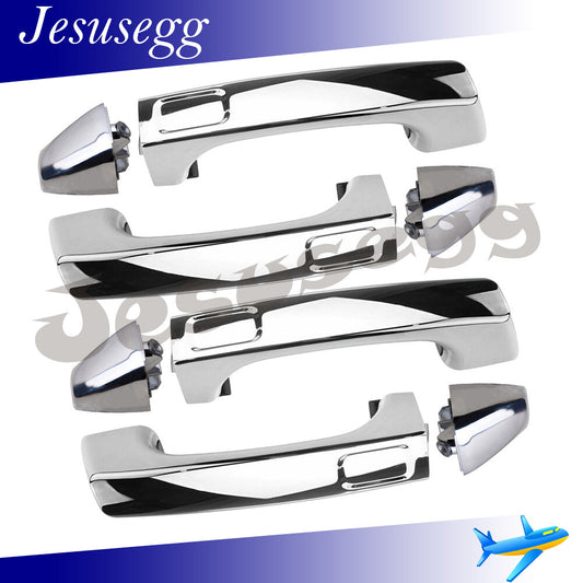 4X for Hummer H3 H3T 09-10 Front/Rear Exterior/Outside Door HandleCover Chrome