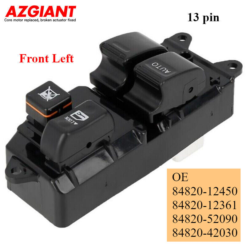 84820-52090 WINDOW SWITCH for Toyota Yaris Echo Verso FRONT LEFT DRIVER SIDE
