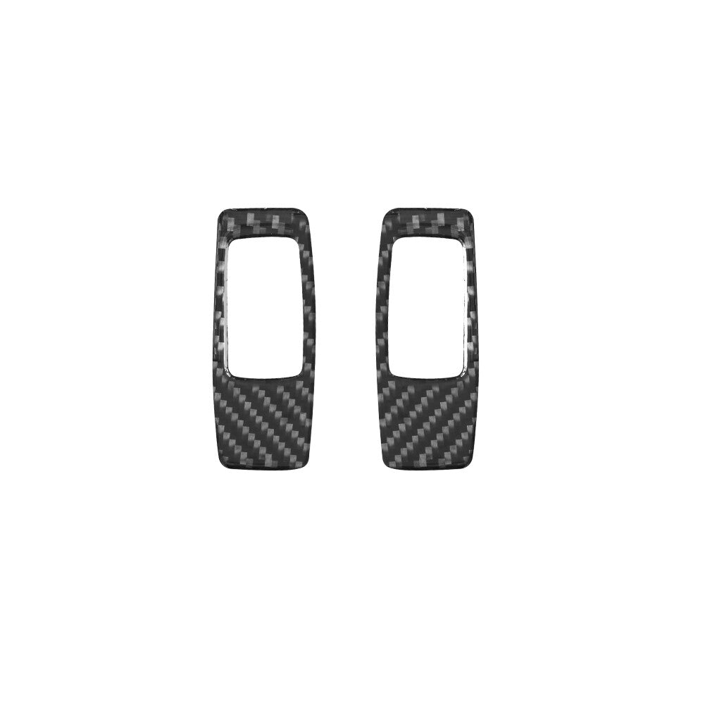 2X Carbon Fiber Door Switch Inner Frame Cover Trim for Ford Ranger 2019-2022
