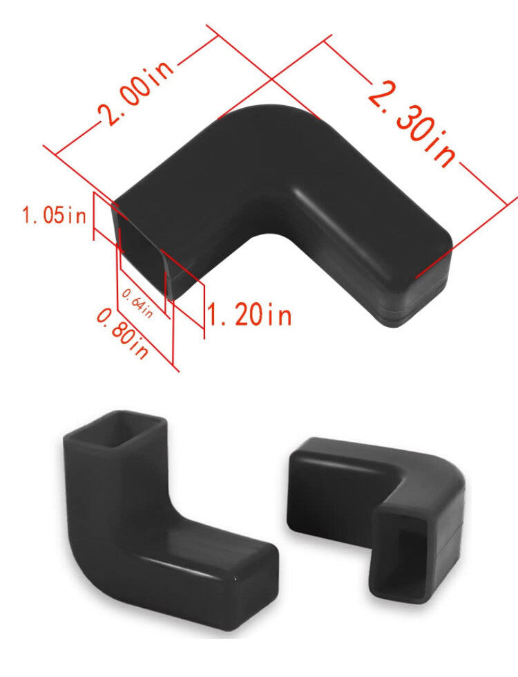 Black bumper tow hook cover for Jeep for Wrangler JK JL Gladiator JT 2007-2022