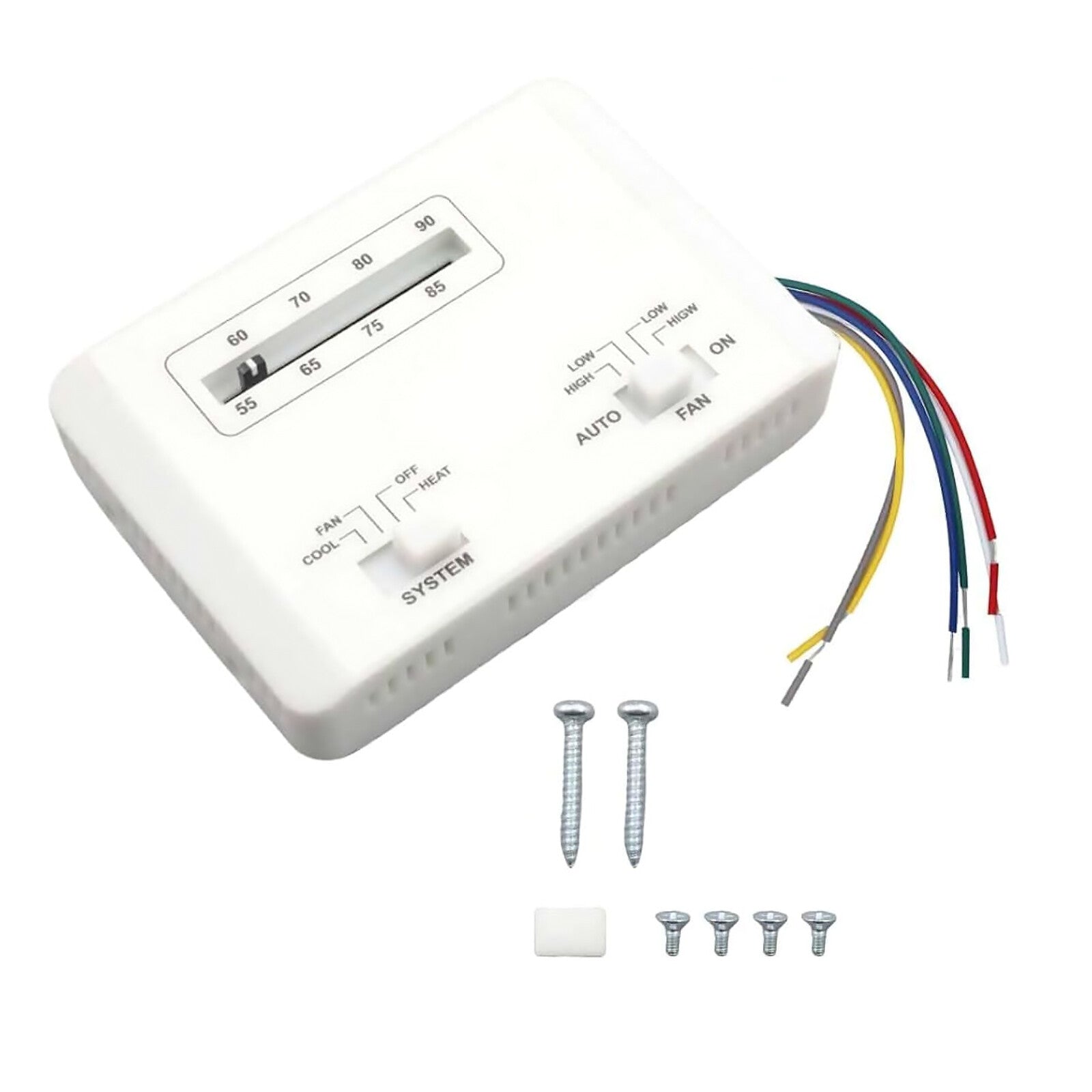 White Plastic Thermostat Accessories 7330G3351 For Coleman RV Air Conditioner