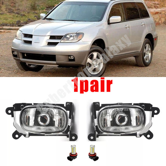 For 2003-06 for Mitsubishi Outlander LED Front Bumper Fog Lights Fog Lamps LHRH