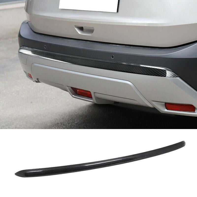 Rear Bumper Protector Carbon Fiber Strip Cover Trim for Nissan Rogue 2021-2023