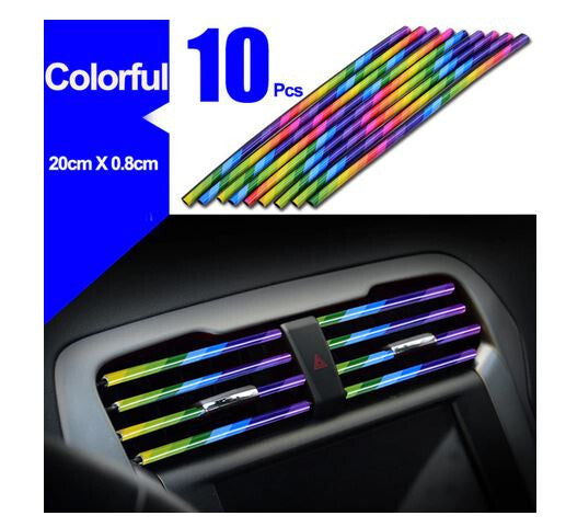 Car air conditioning socket decorative molded decorative strip, colored for Lexus
