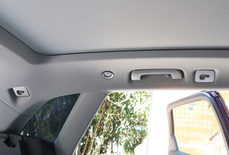 for Audi Q5 2018-2024 Matte Silver Inner Roof Hook Reading Light Cover Trim 6Pcs