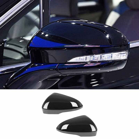 2P Black Door Side Rearview Mirror Cover Replace For 13-2021 for Ford Mondeo Fusion