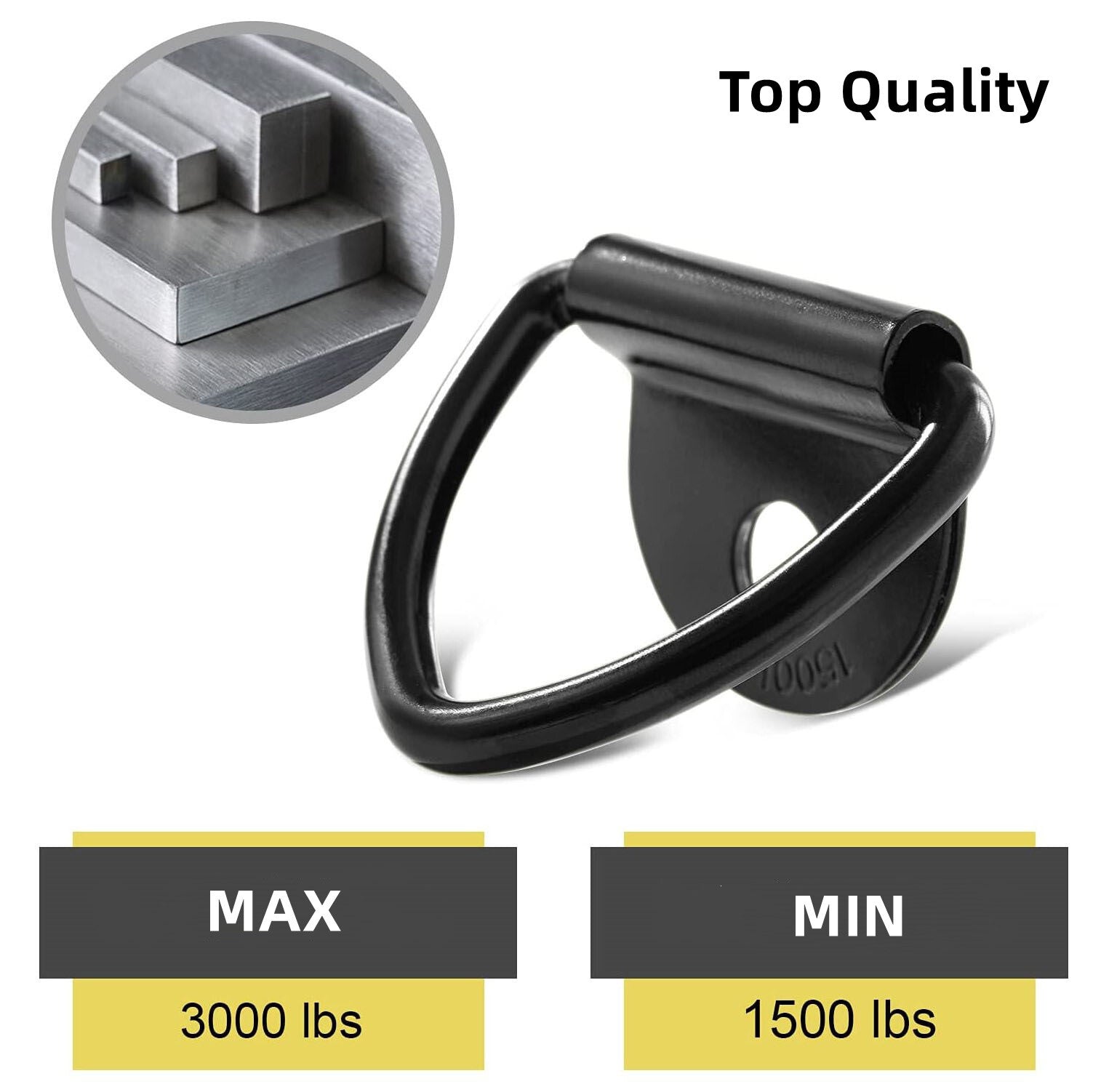 6p V-ring anchor 1/4 inch heavy-duty steel hook suitable for truck trailers