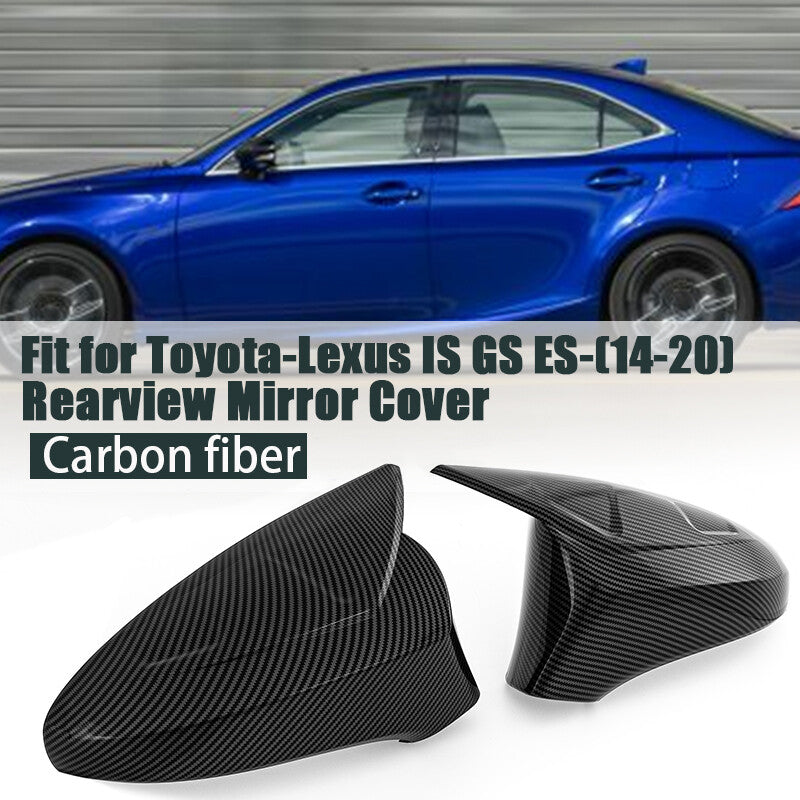 Carbon black mirror finish protective cover replacement part for Lexus IS200 IS300 IS350 2014-2020