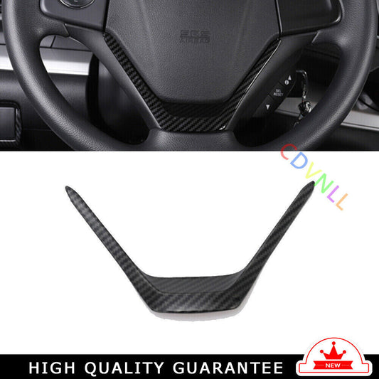 Steering Wheel Frame Cover Trim 1PCS for Honda CRV CR-V 2012-2016 Carbon Fiber
