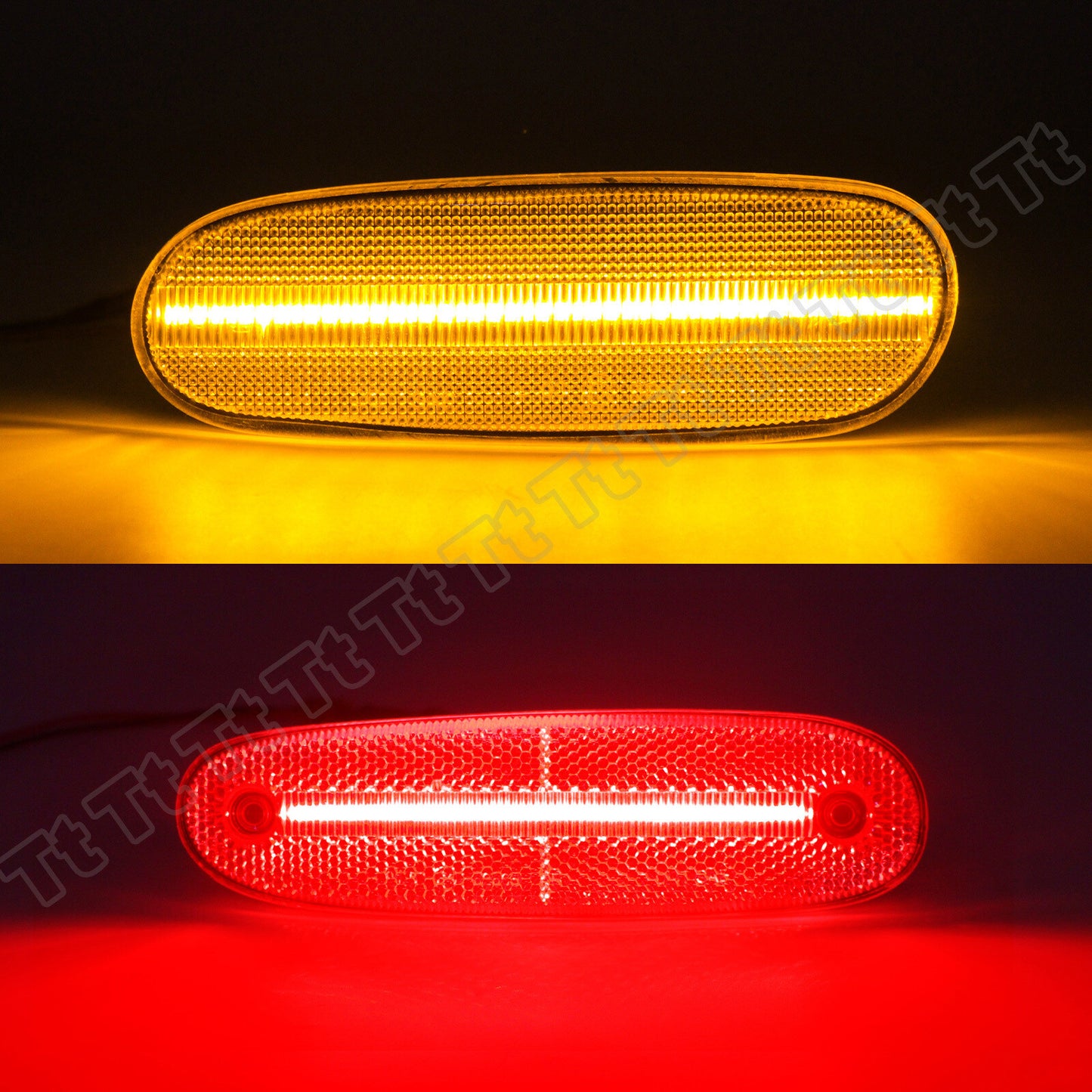 Transparent lens for 93-98 for Toyota Supra Mk.4 LED front and rear bumper side marker lights