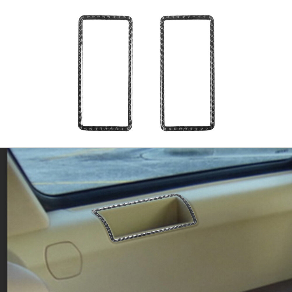 for Mercedes R-Class 2009-2012 Door Storage Slot Frame Trim Cover Carbon Fiber