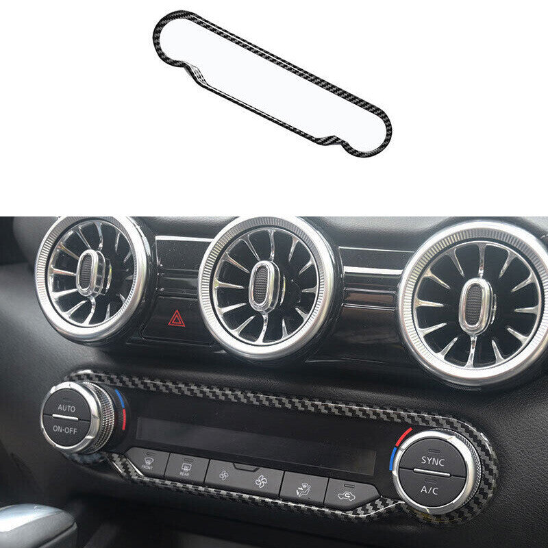 Fit for Nissan Sentra Sylphy 2020-2022 Carbon Fiber Console AC Switch Panel Trim