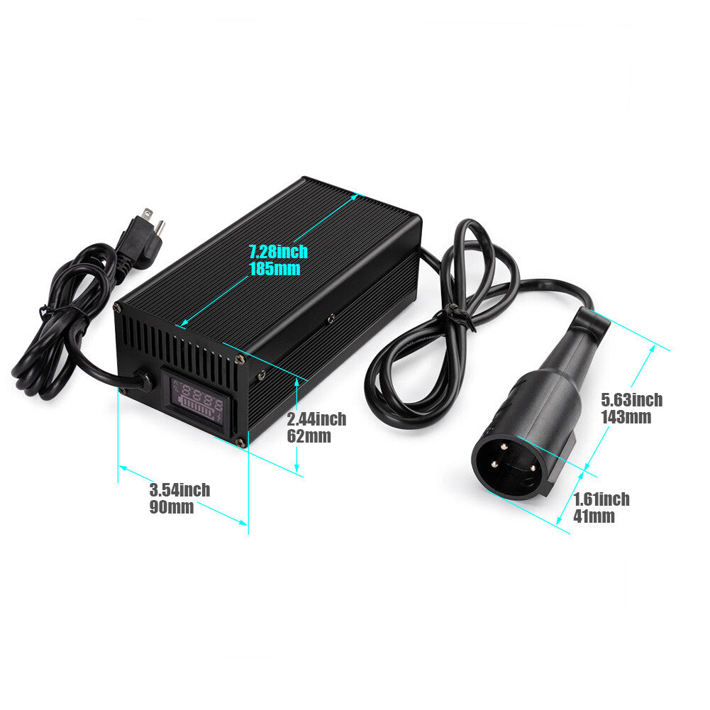 48V 5A For Club Car for Golf Cart Battery Charger 48 Volt 5 Amp Round 3 Pin