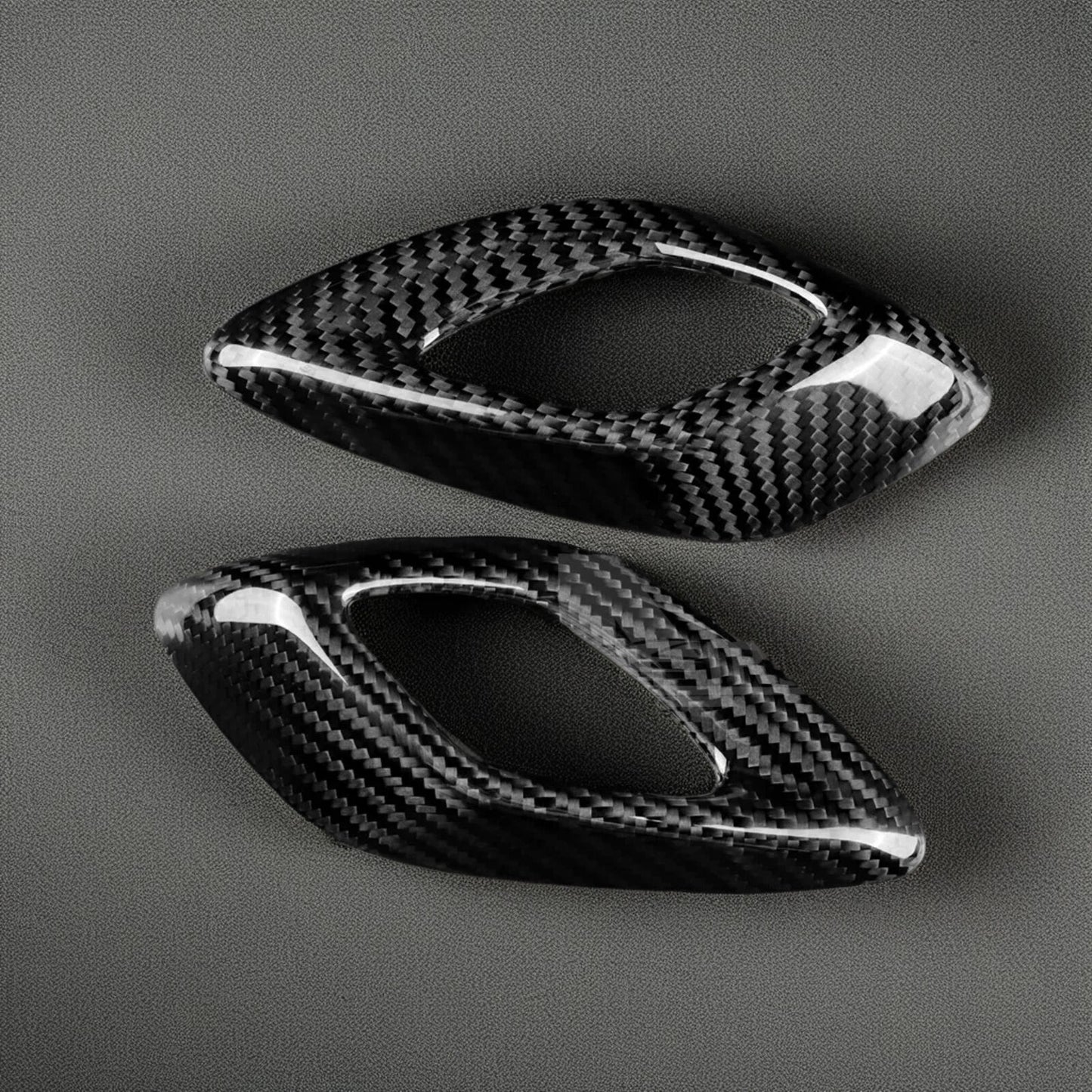 for Chevrolet Camaro 16-23 REAL HARD Carbon Fiber Door Handle Panel Cover BlacOu