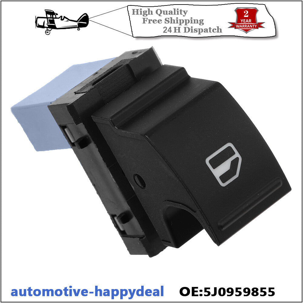 2X SWITCH CONTROL BUTTON ELECTRIC WINDOW LIPPED 5J0959855 for VW for GOLF for SEAT IBIZA