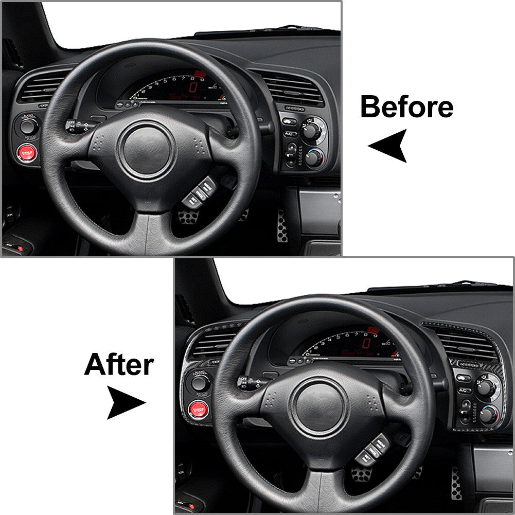 Car Interior Driver Side Dashboard Air Vent Outlet Cover Trim for Honda S2000