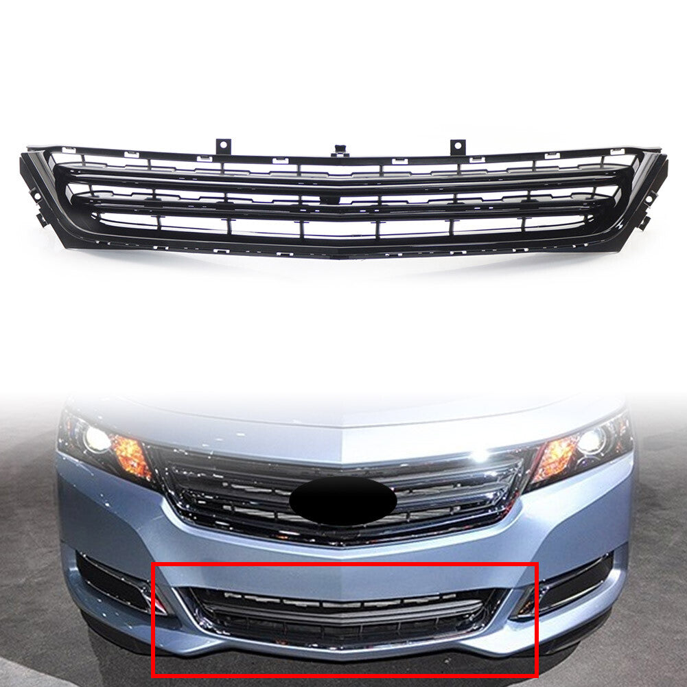 Front Bumper Lower Grille Grill ABS for Chevrolet Impala 2014-2020 Glossy Black