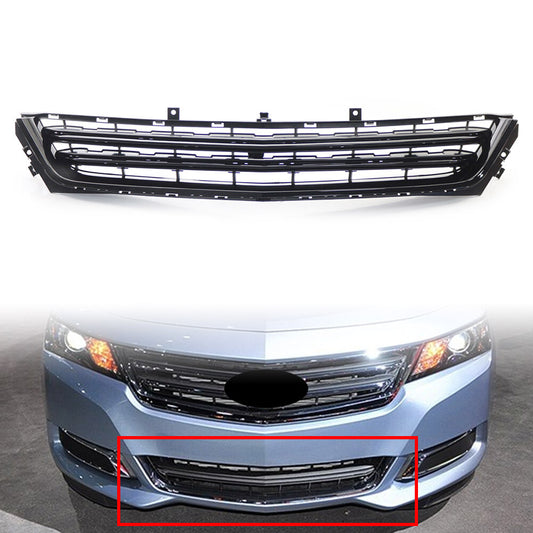 Front Bumper Lower Grille Grill ABS for Chevrolet Impala 2014-2020 Glossy Black