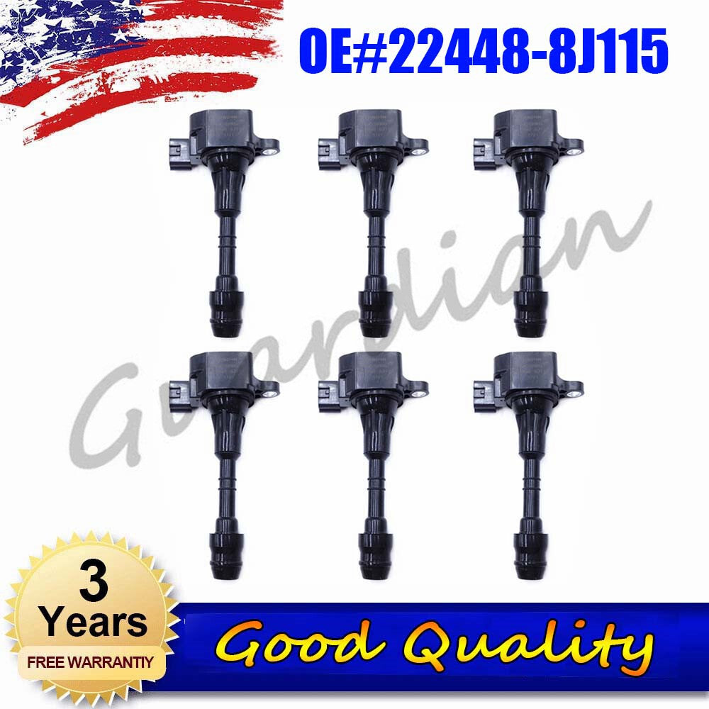 6-pack ignition coil 22448-8J115 for Nissan Xterra Quest Murano Maxima