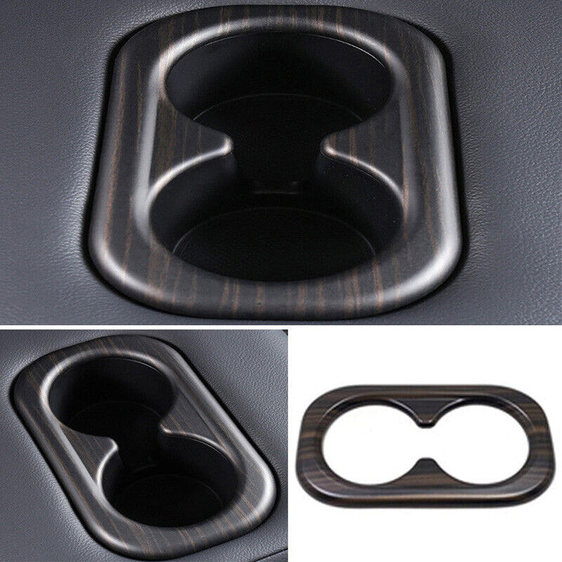 for Honda CR-V CRV 2023-2024 Wood Grain Rear Water Cup Holder frame Cover Trim