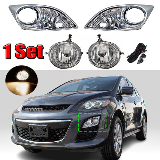 One set of wiring and switch kit for Mazda CX-7 2010-2012 front fog lights and driver's lights.