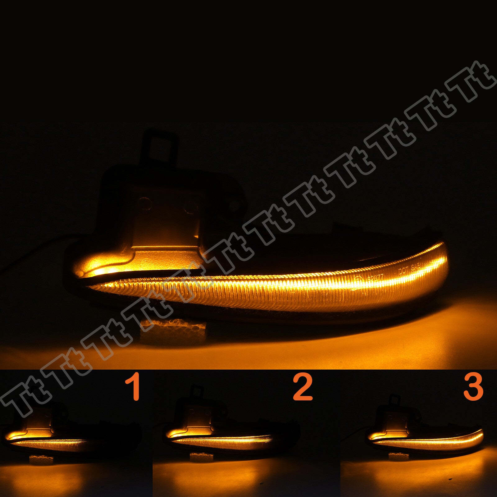 2-piece Switchback LED Side Mirror Turn Signal Lights for 2016-2023 for Toyota Tacoma RAV4