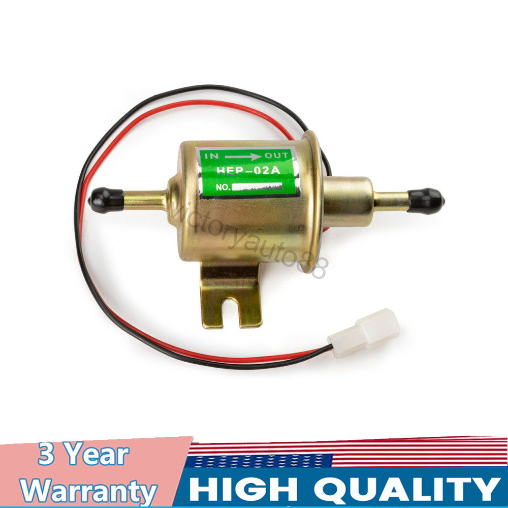 1-pack HEP-02AE electric fuel pump, universal direct-discharge low-pressure gas diesel 12V, new.