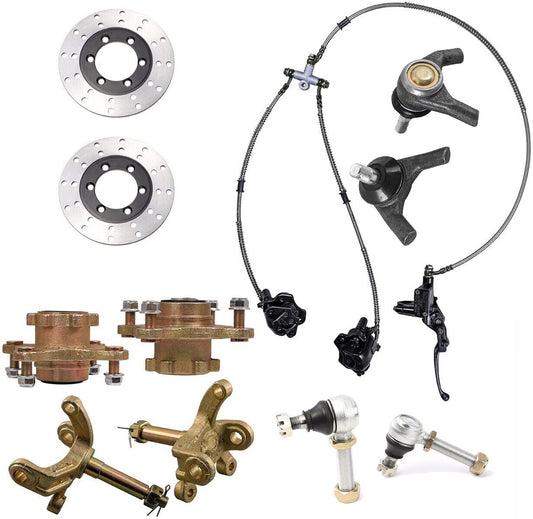 All-terrain vehicle go-kart front steering joint brake disc wheel hub tie rod end 4-wheel vehicle