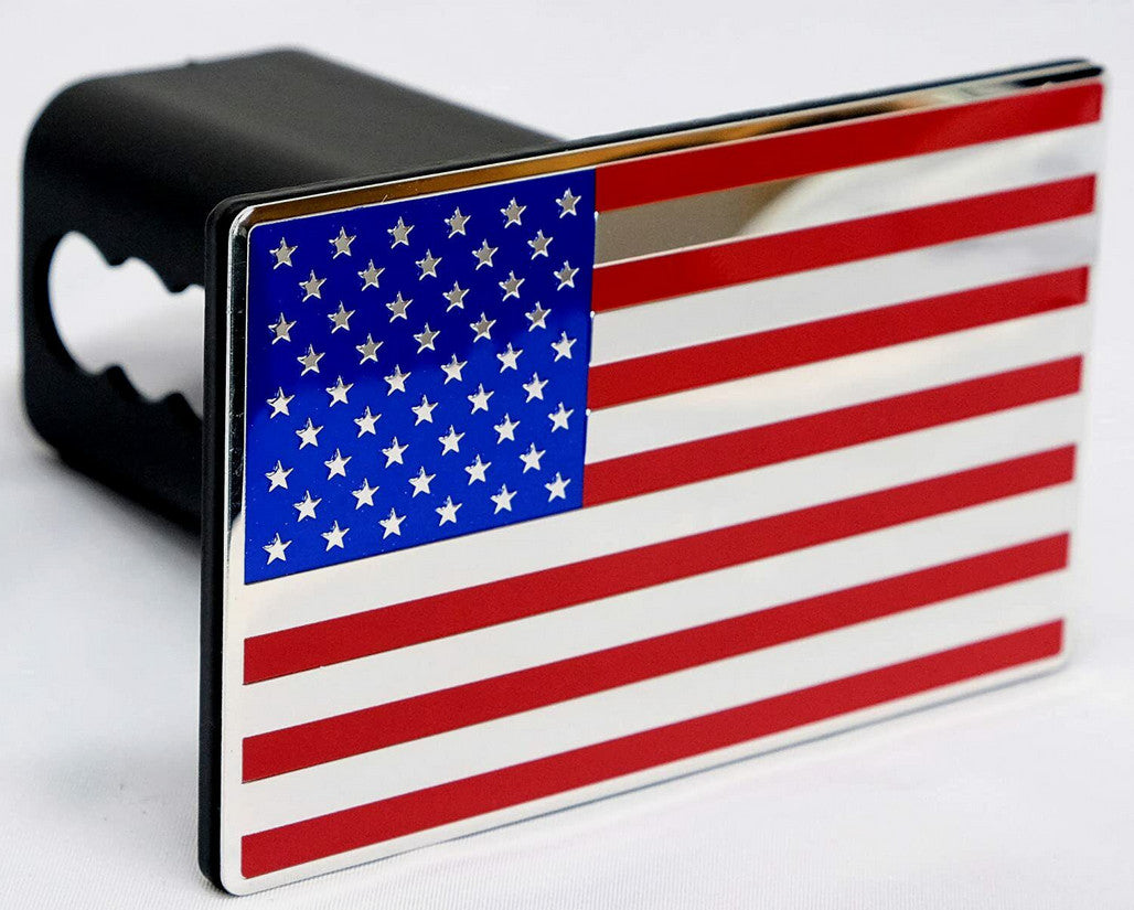 Car mount plug cap trailer tow receiver 2-inch American flag  for ford