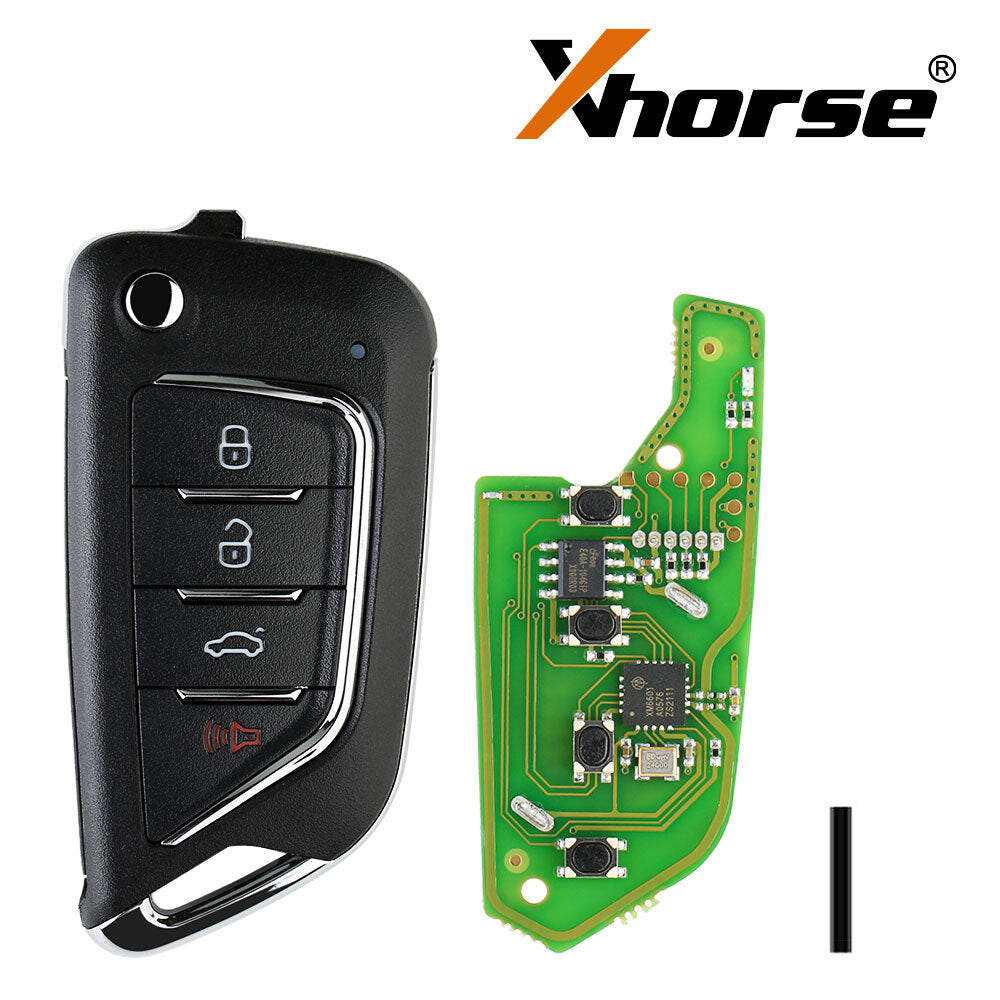 5PCS Wire Flip Remote Key for Cadillac Filp Style 4 Buttons XKCD02EN
