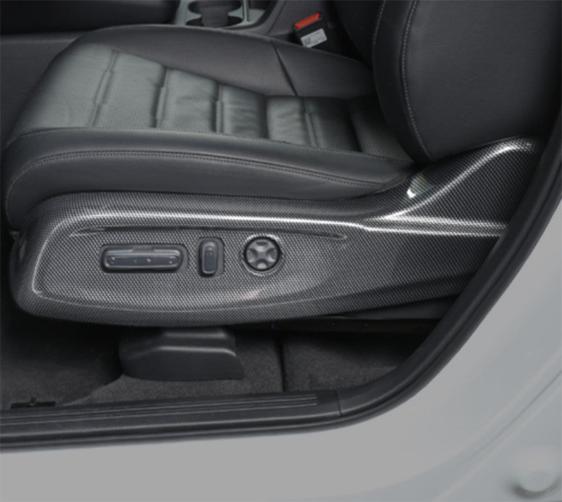 for Honda CR-V 2023-2024 Carbon Fiber for Seat Button Handle Panel Guard Cover trim