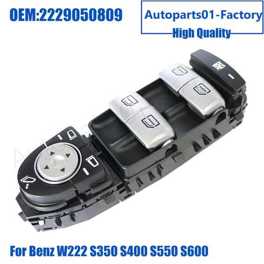 2229050809 Master Power Window Switch for Mercedes Benz W222 S350 S400 S550 S600