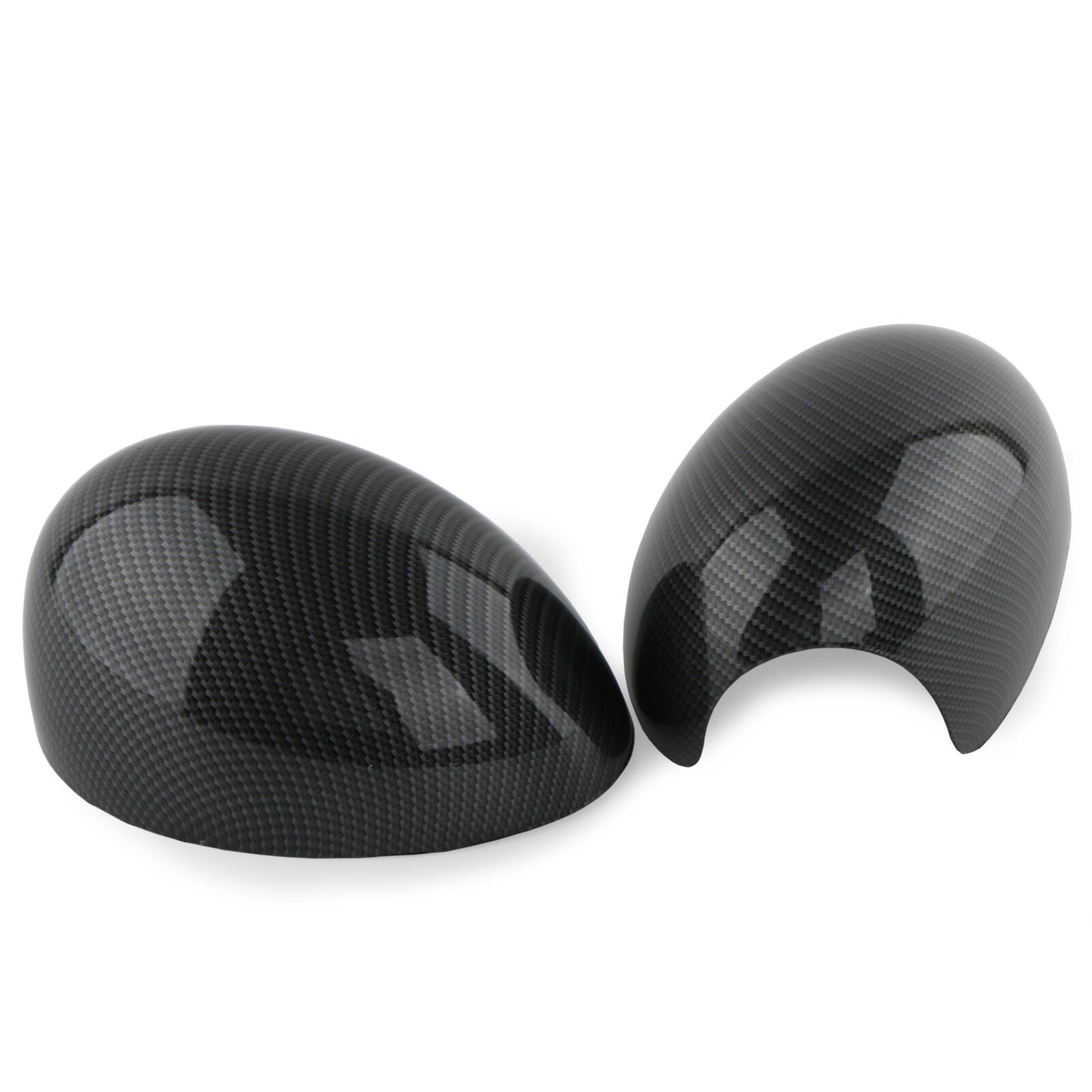 Dual carbon fiber door mirror caps for Mini Cooper R55 R56 R57 R58 R60