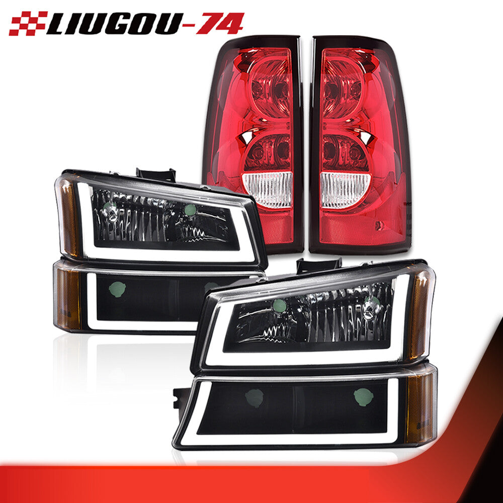 Amber LED DRL Black house light + taillights suitable for 03-06 SILVERADO new