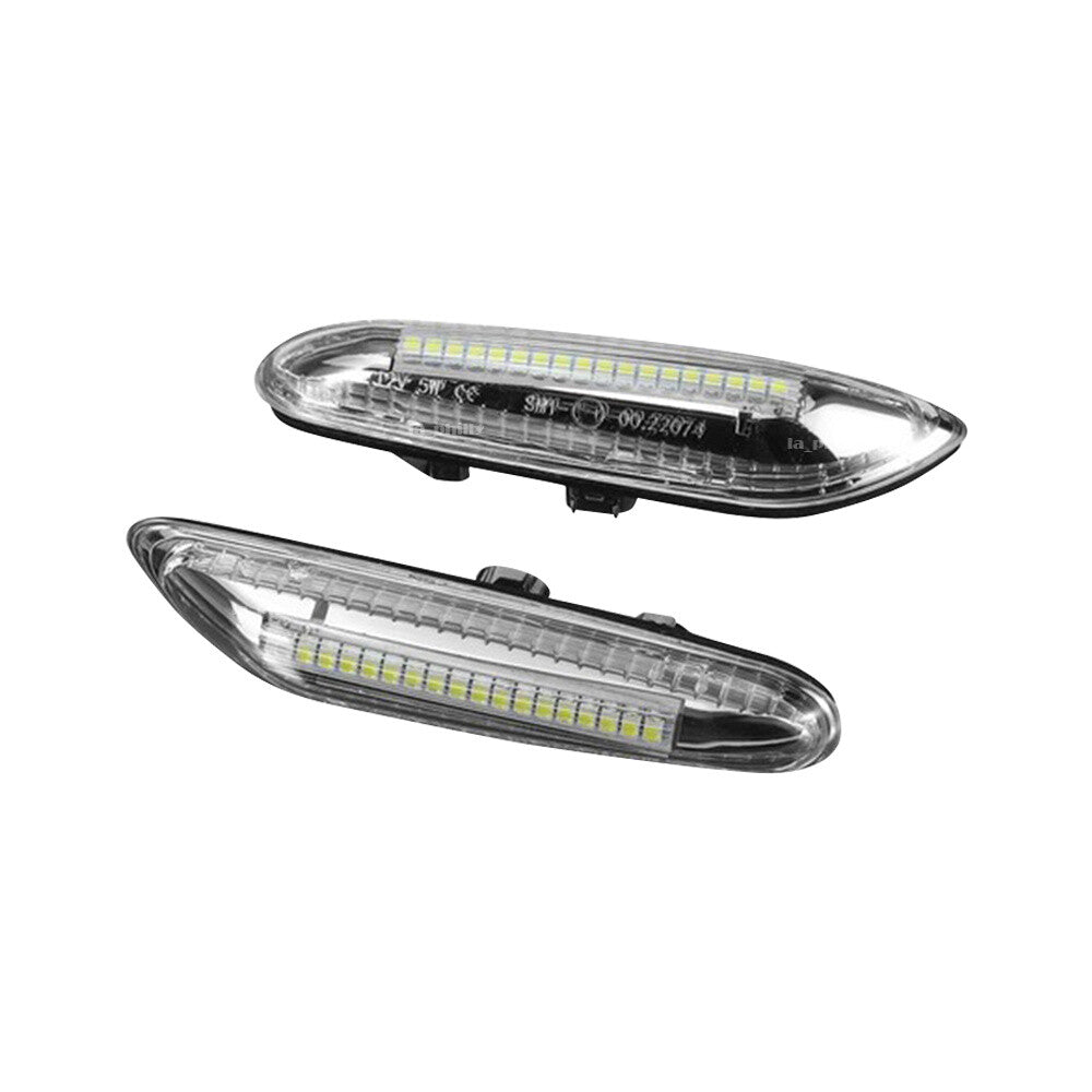 Pair LED Dynamic Side Marker Blinker Turn Signal Light Fit for BMW E60 E80 E90