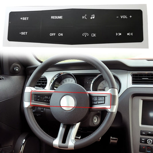 Steering wheel control button repair sticker decoration for Ford for Mustang 2010 - 2012