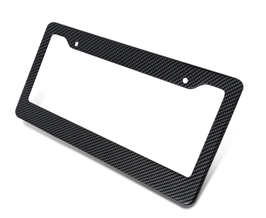 Suitable for Nissan license plate frame cover caps and trunk black carbon fiber