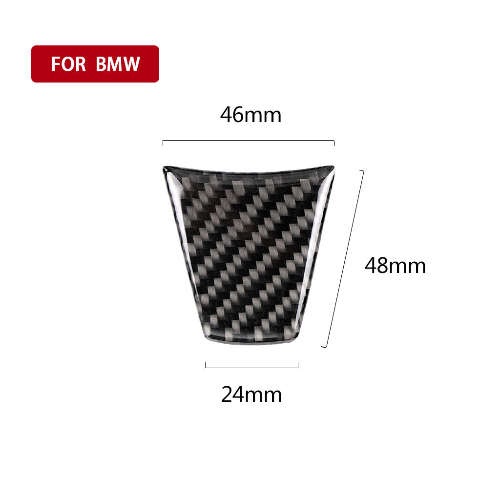 Carbon Fiber Steering Wheel Cover Stickers for BMW 3-Series E90 E95 2005-2012