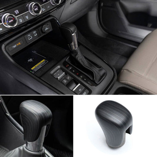 for Honda CR-V 2023-2024 Black Wood Grain Gear Shift Knob Shifter Lever cap trim