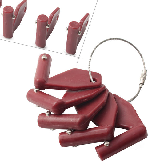 Master Battery Disconnect Isolator Keys 8157766 for Volvo Heavy Equipment 5pcs