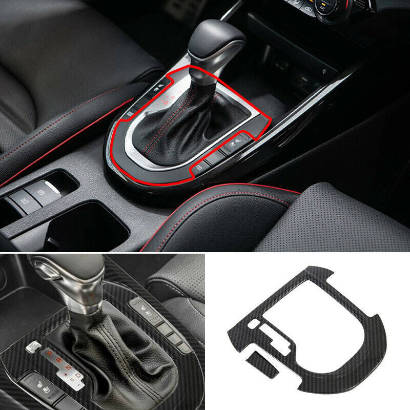 Carbon Fiber Center Dash Full Set Interior Decor Cover Kit for Kia Forte 2019-21