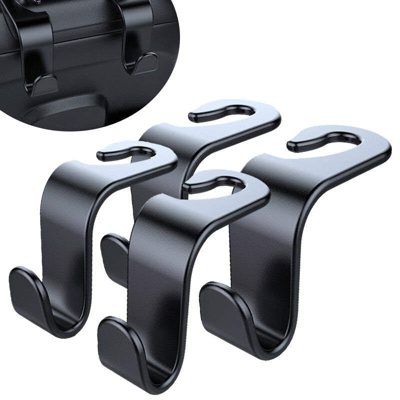 4 Packs Car for Seat Front Back Headrest Hooks Truck Coat Purse Bag Hanger Holder