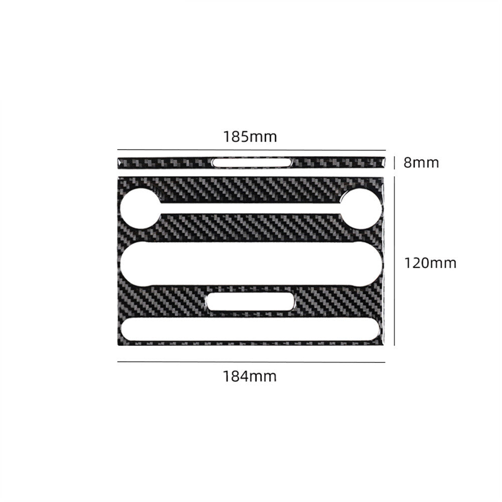 Carbon Fiber Central Control CD Switch Panel Cover for Ford F150 FX4 2004-2008 A