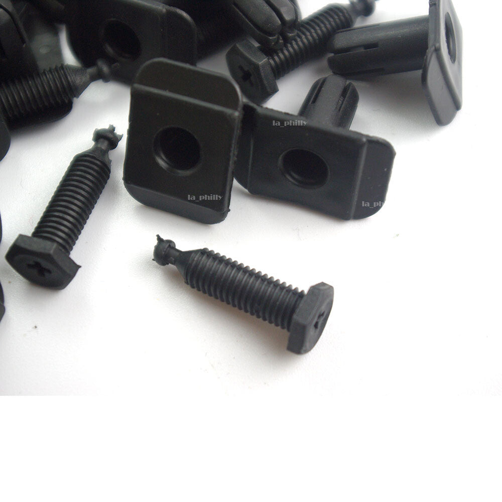 20PCS Nylon Fit for Mazda for Nissan Bumper Cover Retainer Fastener Clip 18mmx10mm