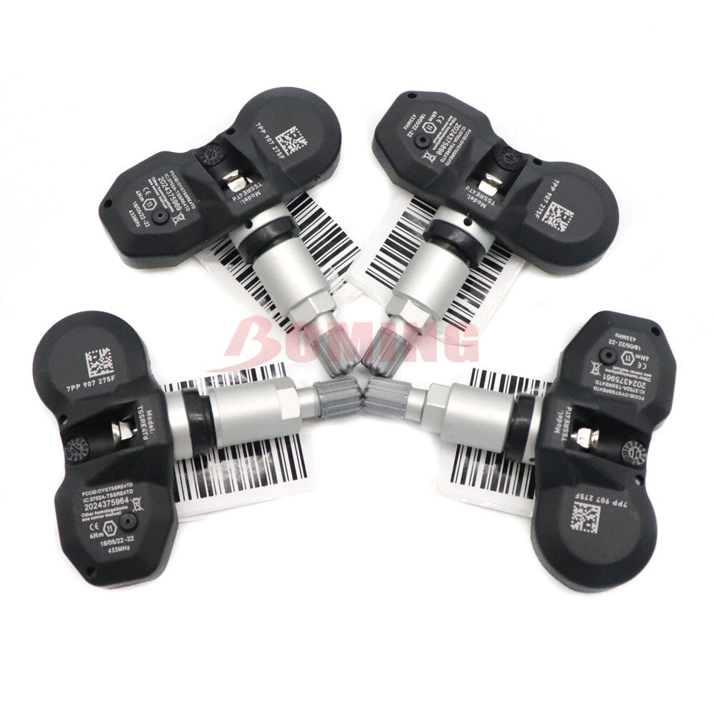 4PCS Tire Pressure Sensor TPMS 7PP907275F for Audi for A4 for A6 for A8 Q7 R8 for VW 433MHZ