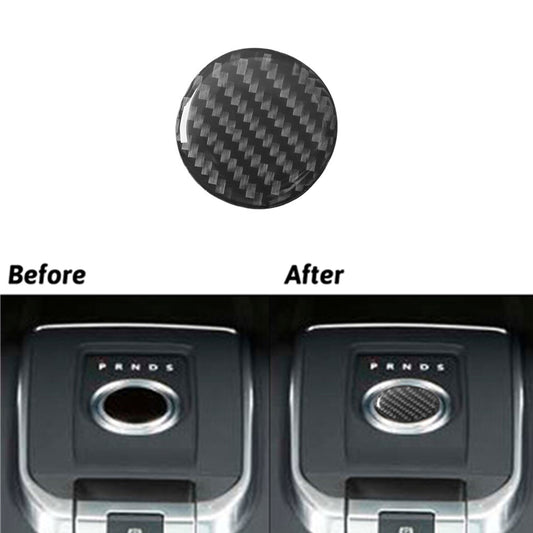 Carbon Fiber Shifter Knob Cover Trim for Land Rover Discovery Sport 2015-2019
